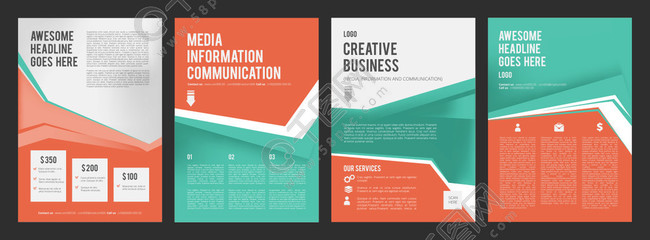商業傳單。廣告產品手冊的彩色頁面,帶有文本矢量設計集合的位置。演示文稿橫幅模板。插圖宣傳冊業務布局,設計橫幅傳單。商業傳單。廣告產品手冊的彩色頁面,帶有文本矢量設計集合的位置。演示橫幅模板